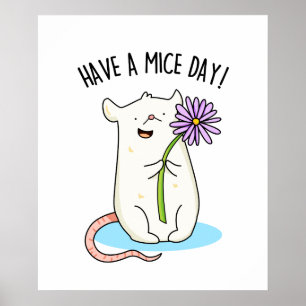 Poster Ayez Un Jour De Souris Drôle Pun De Souris