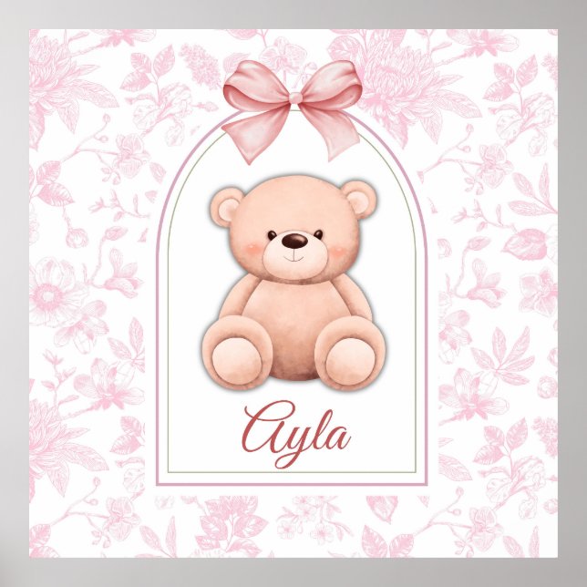 Poster Ayla | Conception personnalisée d'ours en peluche  (Devant)