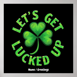 Poster Ayons de la chance pour la Saint Patrick's Day Fun