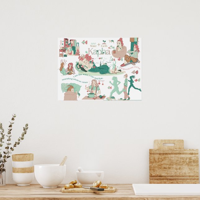Poster Ayurveda Kapha Dosha (Cuisine)