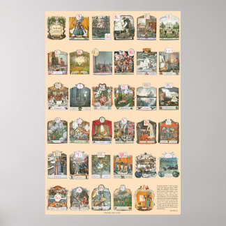 Poster Azbuka (Alphabet) par Alexander Benois