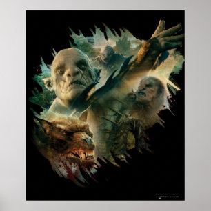 Poster Azog, Narzug, and Bolg Graphic