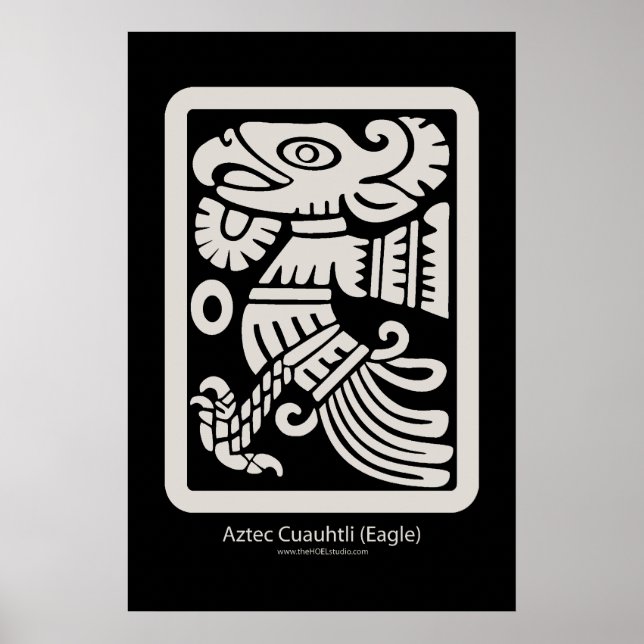 Poster Aztec Cuauhtli - Aigle (Putty) Imprimer (Devant)