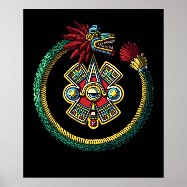 Poster Aztec Ouroboros (Devant)