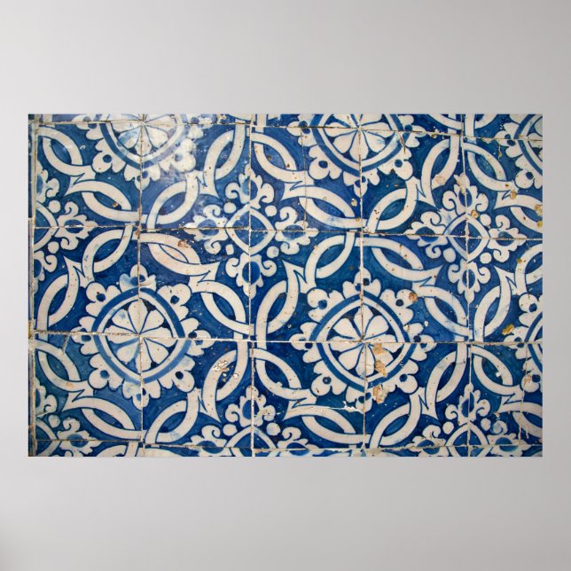 Poster azulejo portugais vintage (Devant)