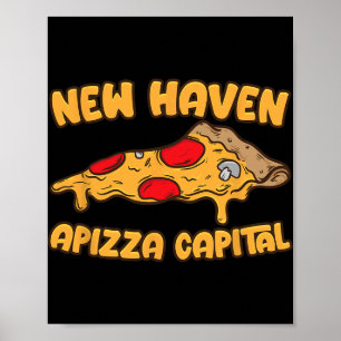 Poster Azza Ct Zza Catal du monde New Haven Connecticut