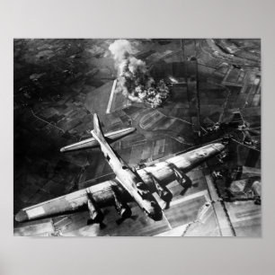 Poster B-17 Bomber sur l'Allemagne - 1943