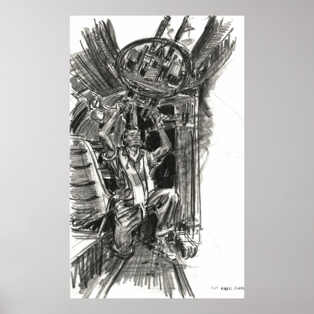 Poster B-17 Radio Gunner 1942 (Devant)