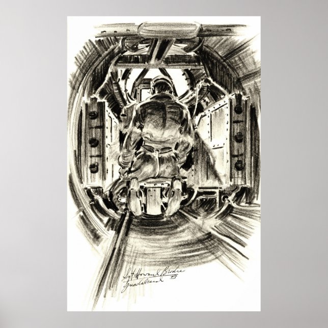 Poster B-17 Tail Gunner 1943 (Devant)