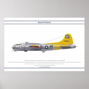 POSTER B-17G ETATS-UNIS 835BS 1