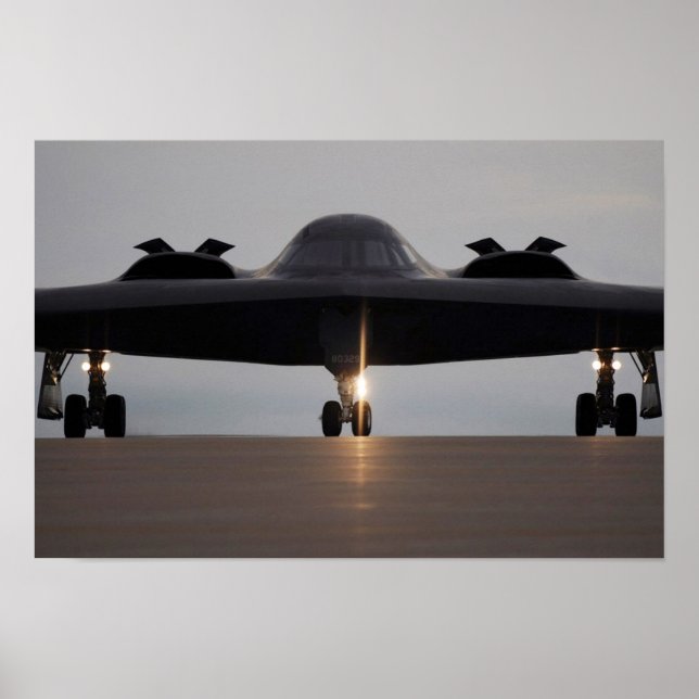 Poster B-2 Avion de bombardement furtif Spirit (Devant)