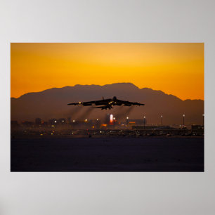 Poster B-52 Coucher de soleil de stratoforteresse