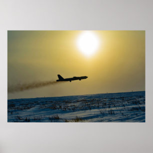 Poster B-52 Stratoforteresse dans la neige