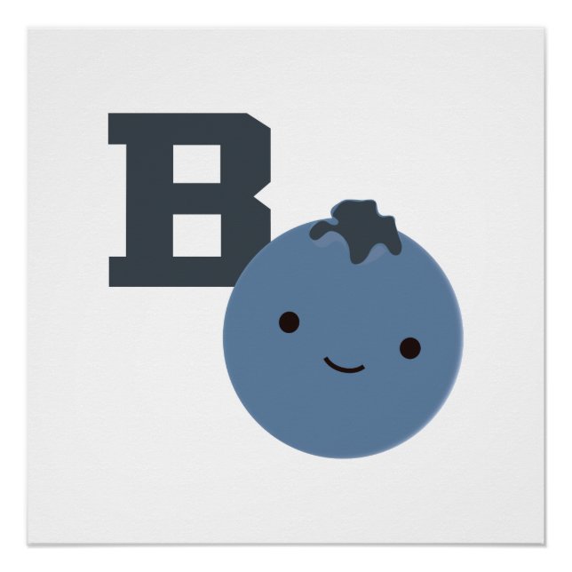 Poster B est pour Blueberry (Devant)