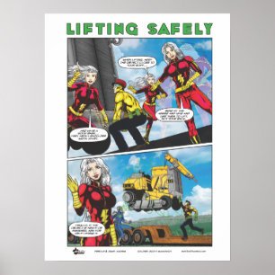 Poster B-Safe Comics - Levage sécuritaire