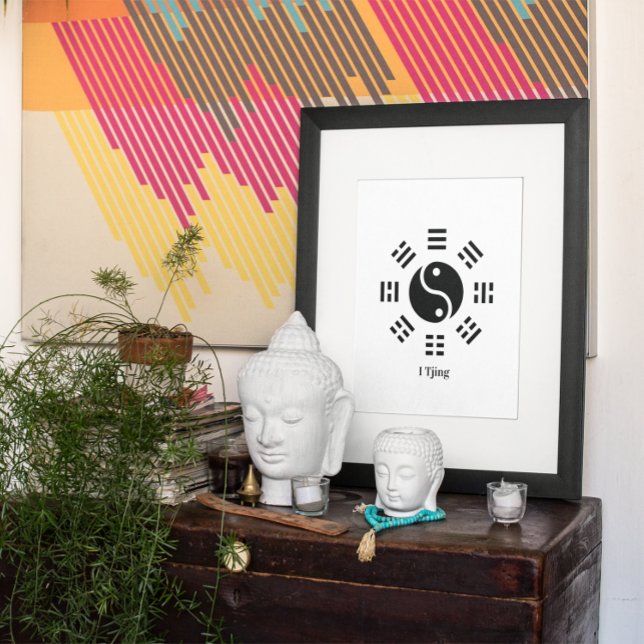 Poster Ba Gua, huit trigrammes, Yin yang personnalisable (Créateur téléchargé)