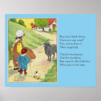 Baa, Baa, Mouton Noir, Mère Goose Nurserme Rhyme