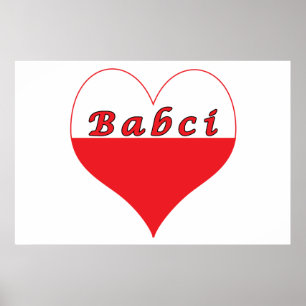 Poster Babci Coeur polonais