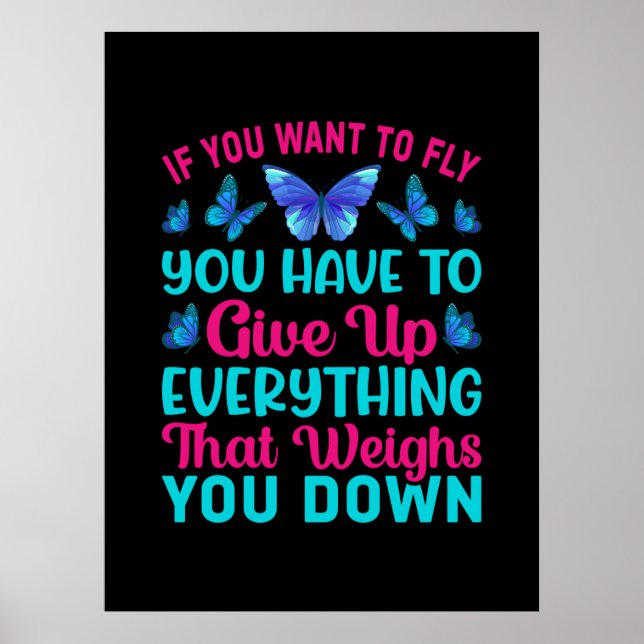 Poster Babfly | If You Want To Fly (Devant)