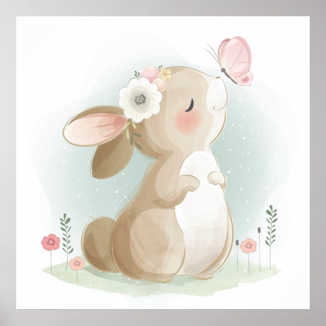 Poster Baby bunny  (Devant)