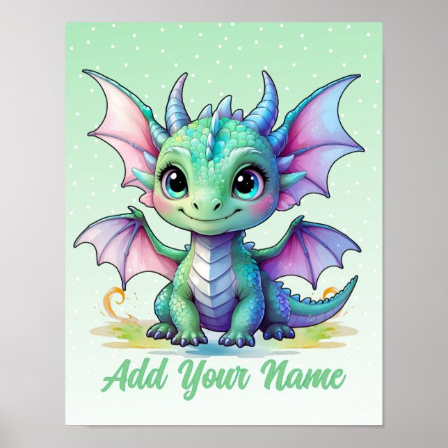 Poster Baby Dragon - Infirmière personnalisée (Devant)