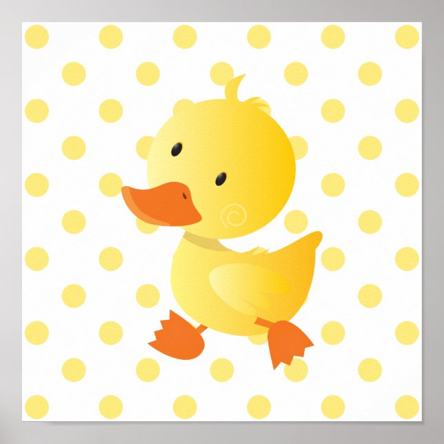 Poster Baby Duck Cute Nursery Art (Devant)