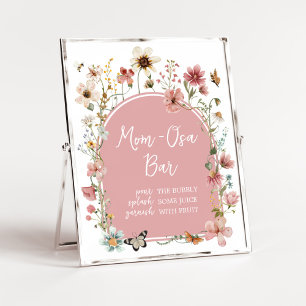 Poster Baby in Bloom Fleur sauvage Maman Osa Bar