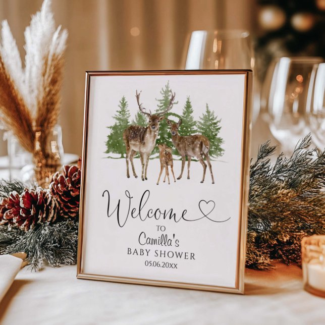 Poster Baby It's Cold Outside Baby shower Welcome (Créateur téléchargé)