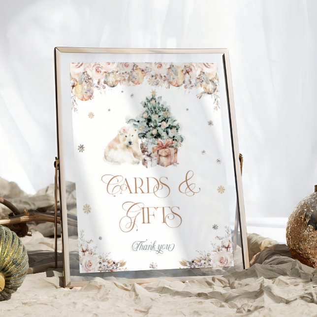 Poster Baby It's Cold Outside Winter Cartes d'ours et cad (Créateur téléchargé)