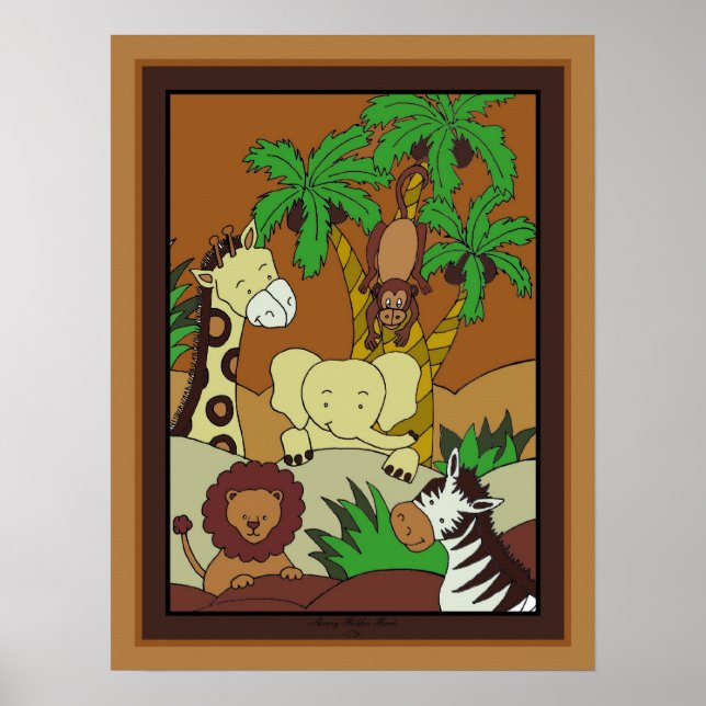 Poster Baby Jungle 10 (Devant)