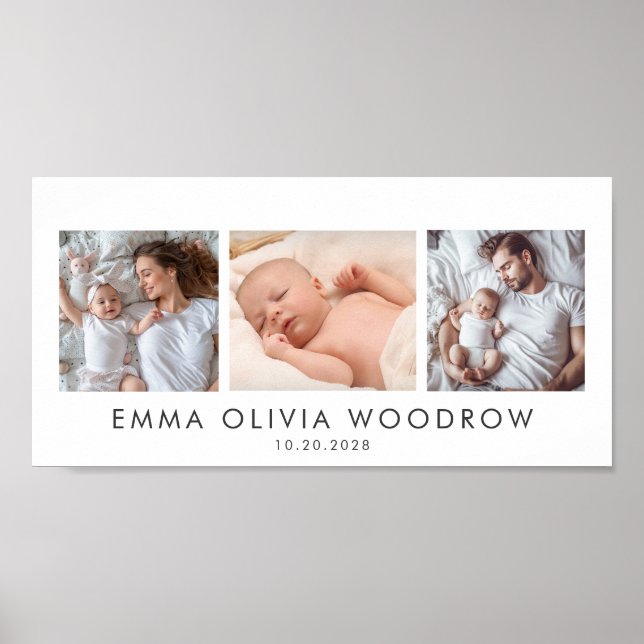 Poster Baby Maman Papa 3 Photo Et (Devant)