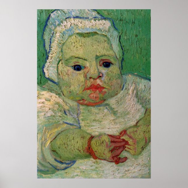 Poster Baby Marcelle Roulin par Vincent van Gogh (Devant)