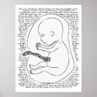 Baby Outline avec Psaume 139:13-16