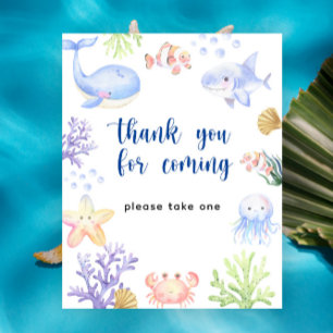 Poster Baby-shopping nautique - Merci d'être venu