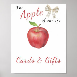 Poster Baby shower Apple - Cartes et cadeaux