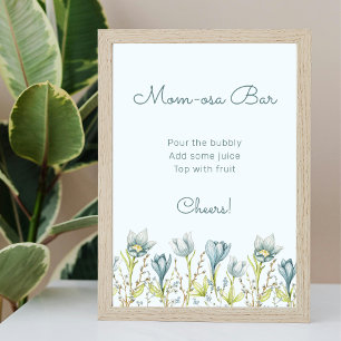 Poster Baby shower bar Maman-Osa