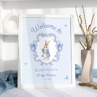 Baby shower Blue Peter Rabbit Bienvenue