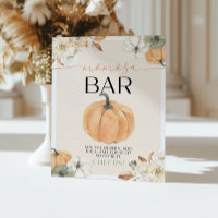 Baby shower citrouille Momosa Bar