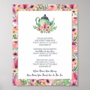 Poster Baby shower Combien de vaches dans le pot