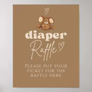 Poster Baby shower d'attente rapide moderne Raffin de cou