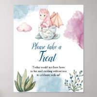 Baby shower de dragon : un symbole d'affiche