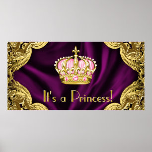 Poster Baby Shower de la Princesse Royale