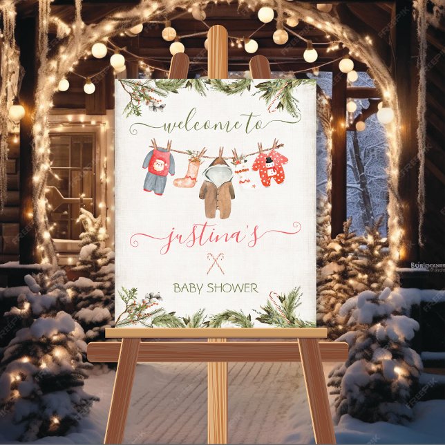 Poster Baby shower de Noël (Créateur téléchargé)