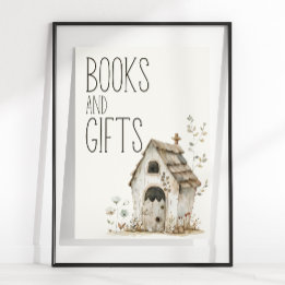 Poster Baby shower de petite ferme Books Cadeaux