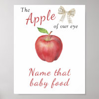Baby shower de pomme - Nommez cet aliment pour béb