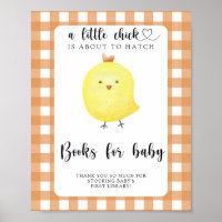 Baby shower de poulet - livres pour bébé