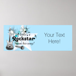 Poster Baby Shower de Star du Rock