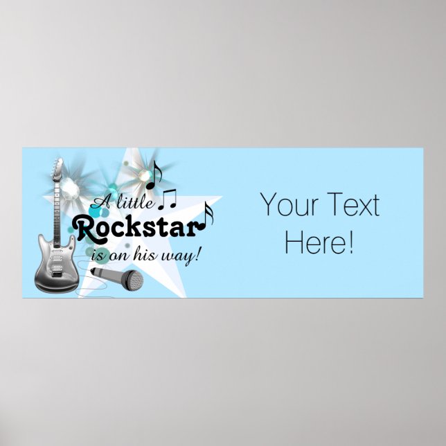 Poster Baby Shower de Star du Rock (Devant)