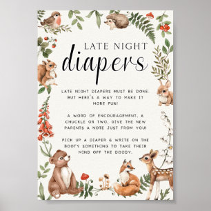 Poster Baby shower des Diapeurs de la nuit