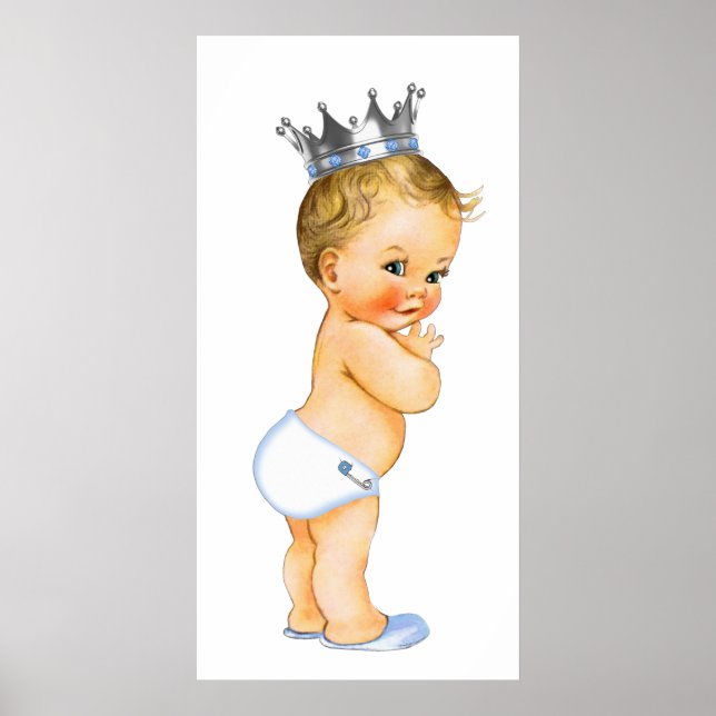 Poster Baby Shower du Petit Prince (Devant)